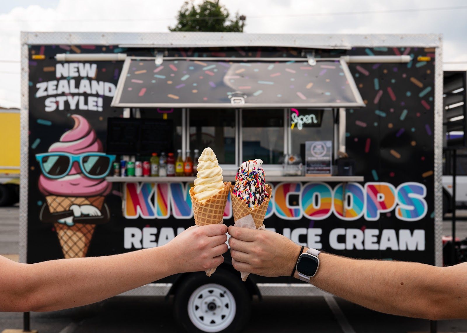 Kiwi Scoops Real Fruit Ice Cream